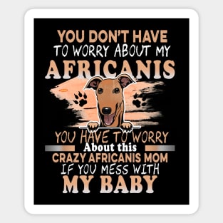 Don't Mess With My Africanis Dog Sticker